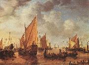 VLIEGER, Simon de Visit of Frederick Hendriks II to Dordrecht in 1646 asr painting